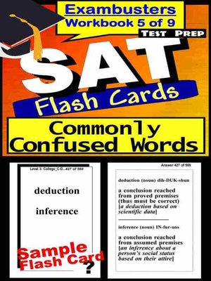 cover image of SAT Test Words Commonly Confused&#8212;SAT Vocabulary Flashcards&#8212;SAT Prep Exam Workbook 5 of 9